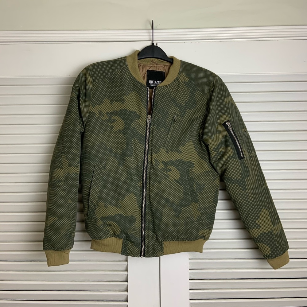 Md Riflessi Collection Army Net Print Bomber - image 2